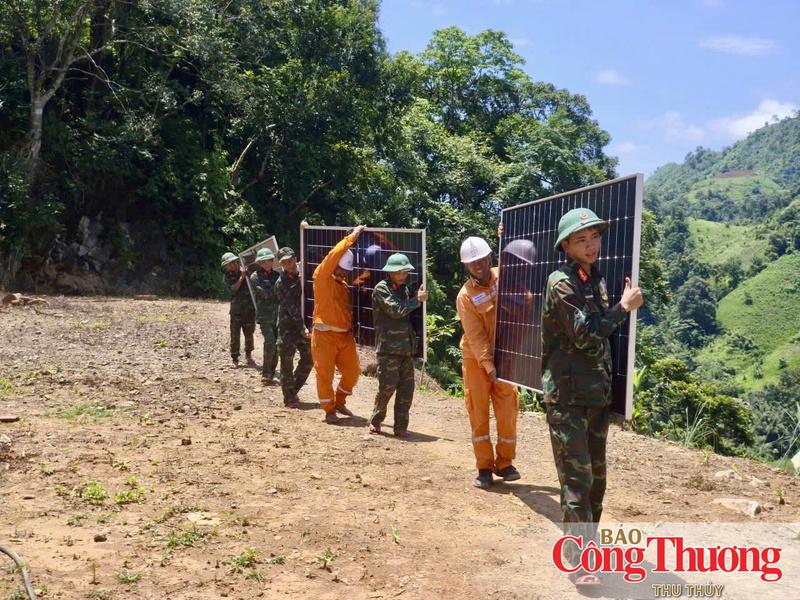 Sự phối hợp chặt chẽ giữa Bộ Chỉ huy quân sự tỉnh, ngành điện và chính quyền cơ sở giúp việc triển khai lắp đặt điện mặt trời diễn ra đồng bộ, đúng tiến độ.